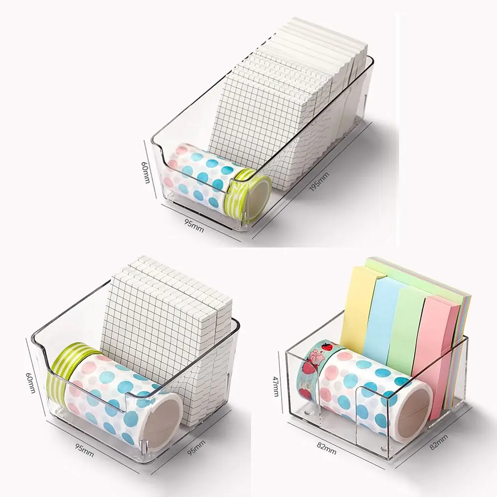 Simple Transparent Note Storage Box Acrylic Waterproof Drawer Separate Storage Case For Students Desktop Organizer stationery organizer,stationery storage box