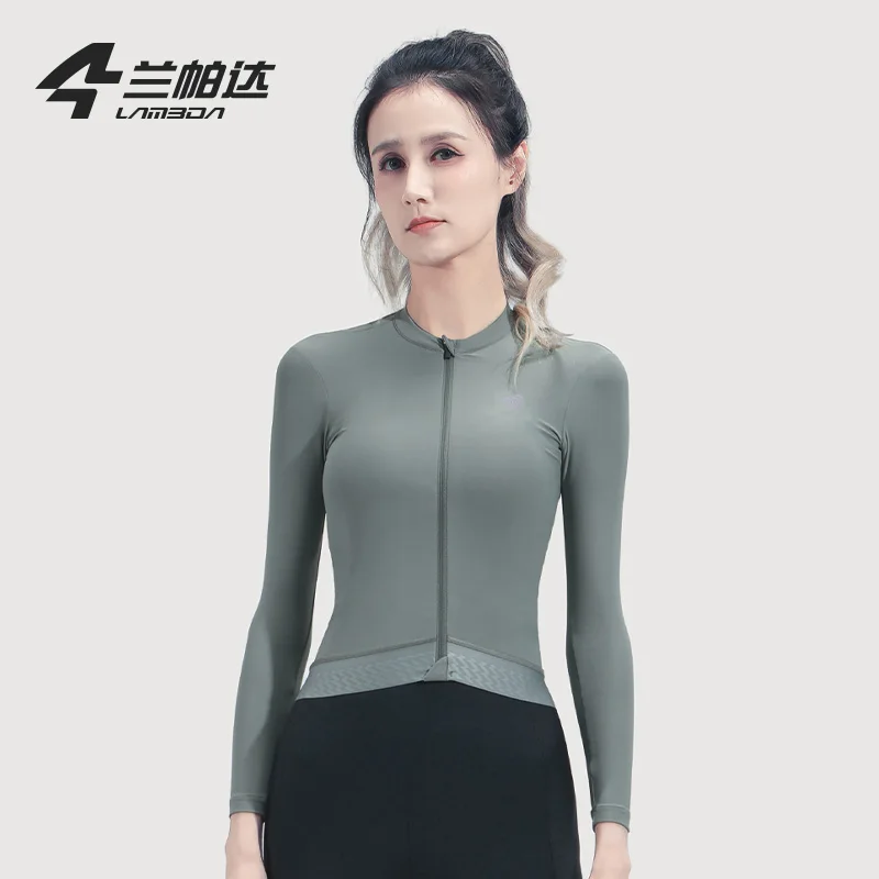 Cycling Jersey Women Long-sleeved UV-proof Spring Summer Road Bike Biking Top Shirts Femal Slim Fit MTB