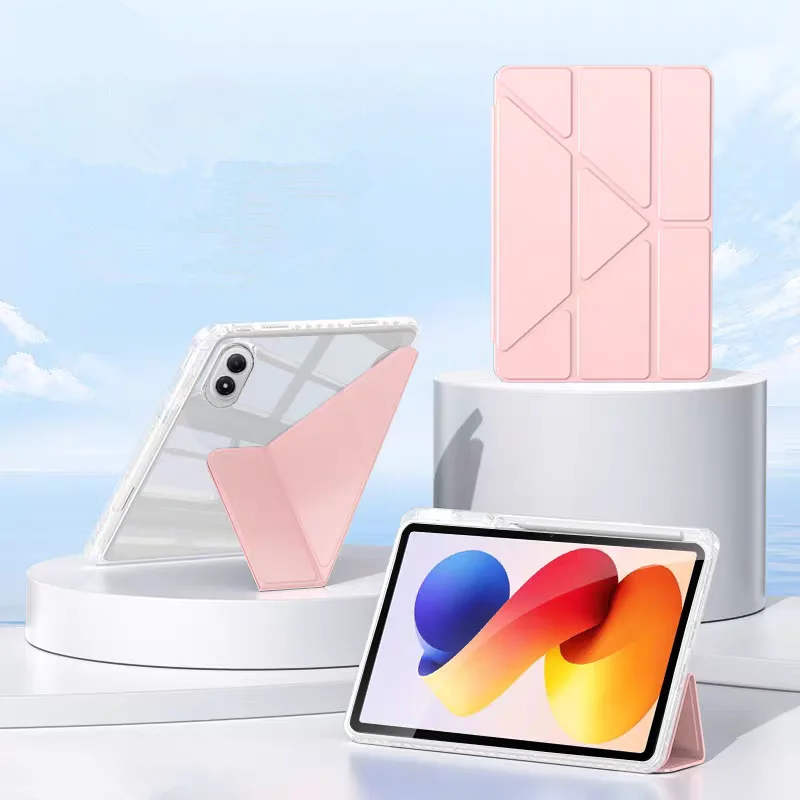 Magnetic Fold Stand Tablet Case with Pen Slot