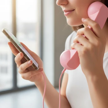Ricevitore telefonico retrò con interfaccia USB-C Ricevitore per telefono cellulare Microfono Microfono Altoparlante per cellulare/mobile/tablet/laptop