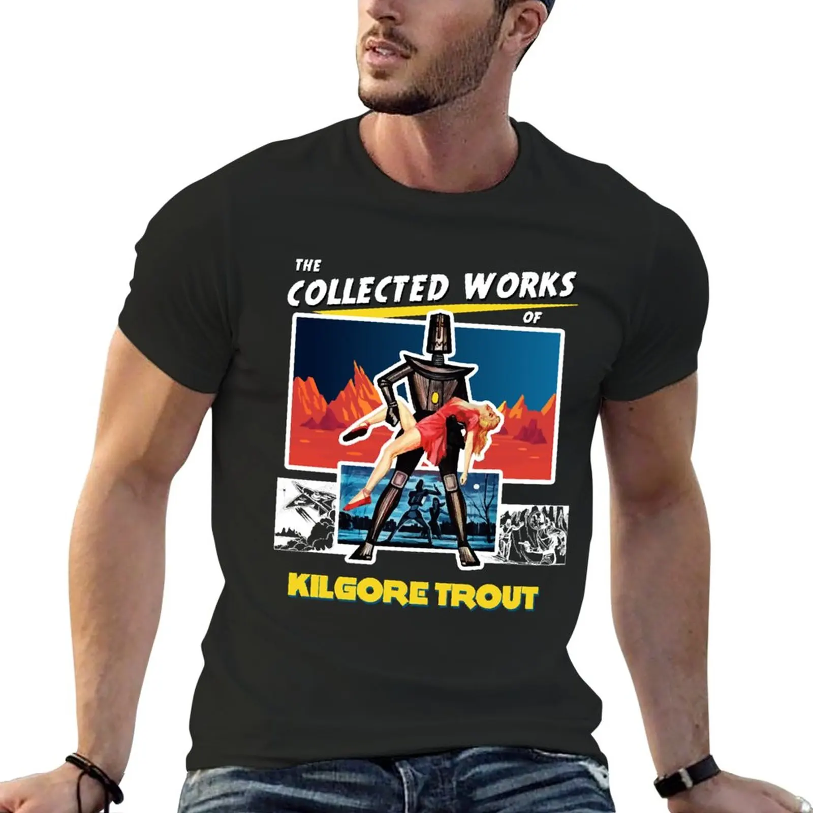 

New The Collected Works of Kilgore Trout T-Shirt funny t shirt boys white t shirts Aesthetic clothing t shirt men