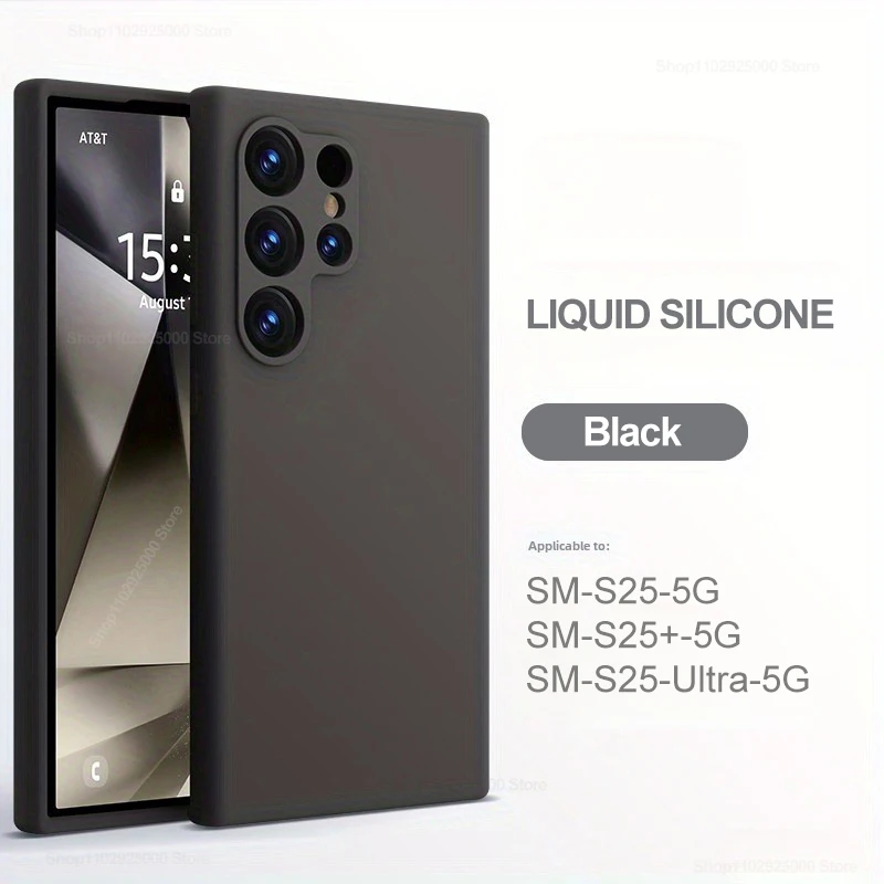 Case For Samsung S26 Ultra Liquid Silicone Case For Samsung Galaxy S26 S25 S24 Ultra Plus Soft Cover For Samsung S23 Ultra Cases