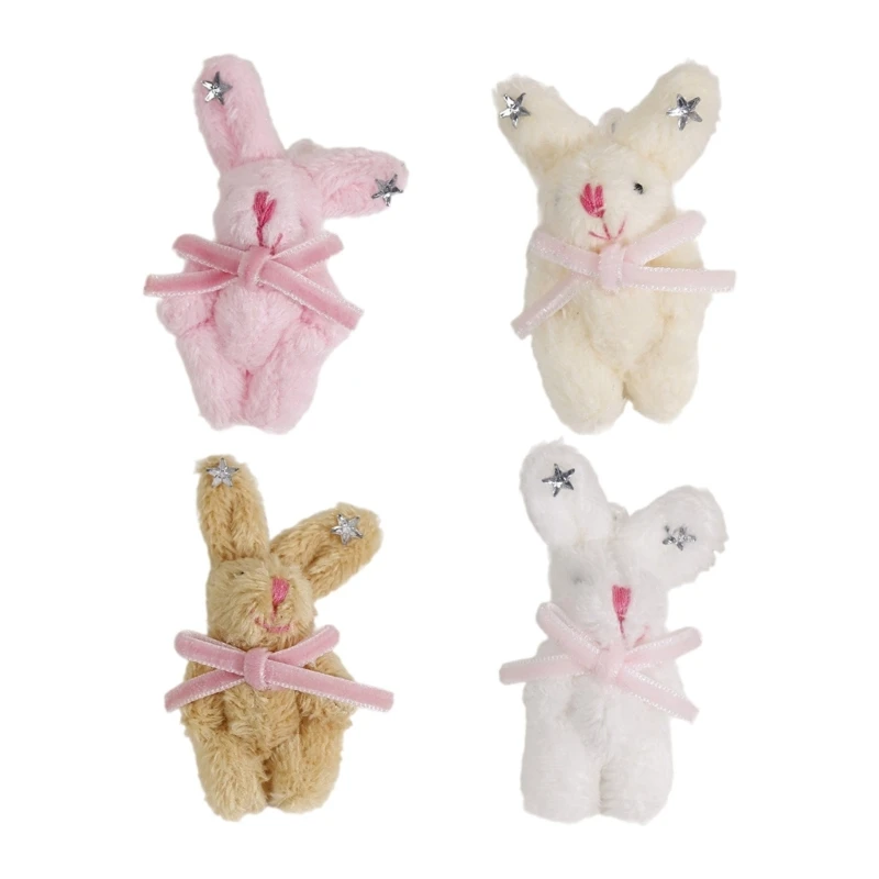 

Rabbit Toy with Star and Heart Pattern Rabbit Pendant Accessory
