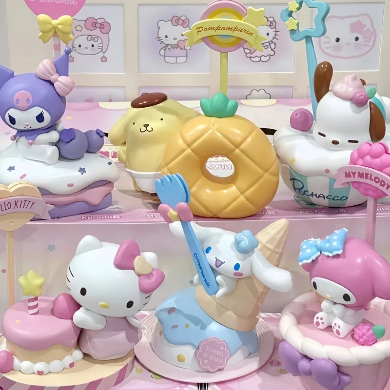 

Подлинная новая серия семья десертов Sanrio, украшение для заметок, милое настольное украшение, ручная работа, милый подарок на день рождения