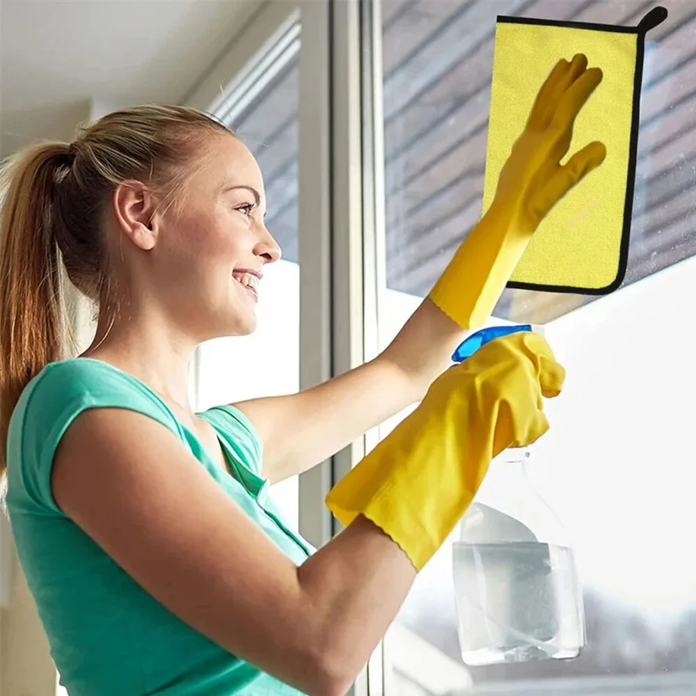 Cleaning cloth 3/10/40Pcs Car Cleaning Towel Thickened Absorbent Car Wash Professional Cleaning Cloth Ultrafine Fiber Multifunctional Cloth