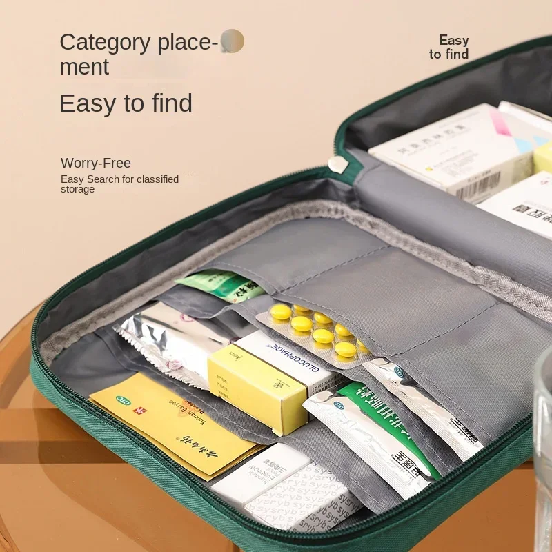 Medical Medicine Kit Multifunctional Layered Health Storage Bag Organizer Pouch Bags for Women Travel Makeup Pouch Cosmetic Bag