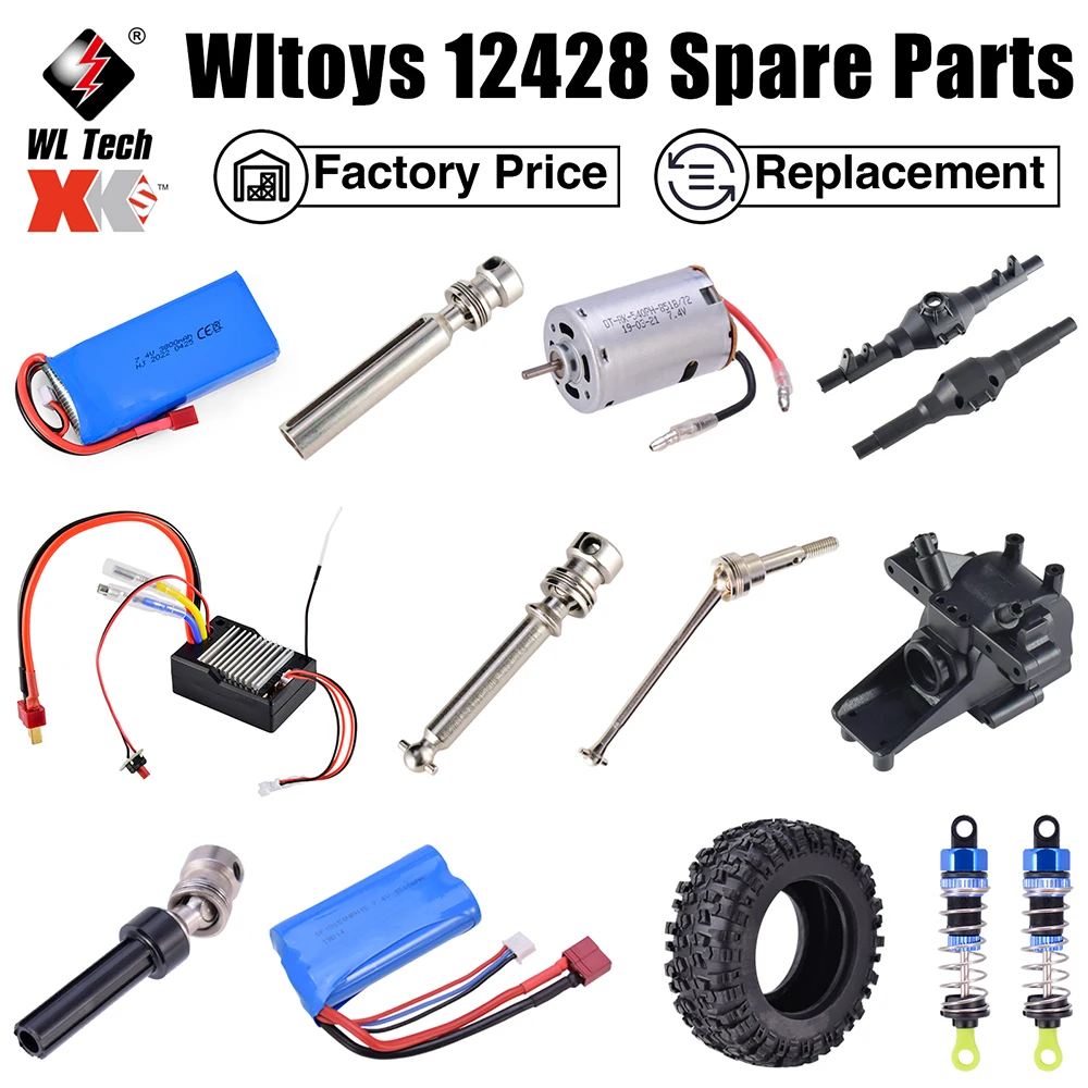 

Wltoys 12428 Parts LiPo Battery 3800mAh Receiver Circuit Main Board 540 Motor Original
