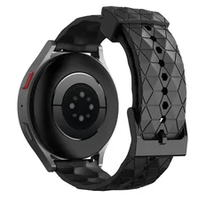 22mm Silicone Watchband - Premium Sport Strap and Bracelet Accessories - APACHE - 46 (Black)