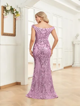 فساتين سهرة سعودية فاخرة ترتر بكتف واحد طويلة أنيقة بطول الأرض للنساء العربيات فساتين رسمية للحفلات الراقصة حورية البحر 2