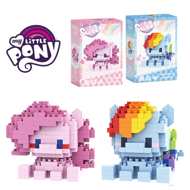 My Little Pony Friendship Is Magic Building Blocks  Princess Cadance Twilight Sparkle Building Blocks Cartoon Toys For kids gift 1