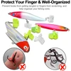 50Pcs/Lot Durable Protector Caps Fishing Out Hook Cover Safety Treble Fish Gear Lightweight Accessories with Slots Sleeves Tools 3