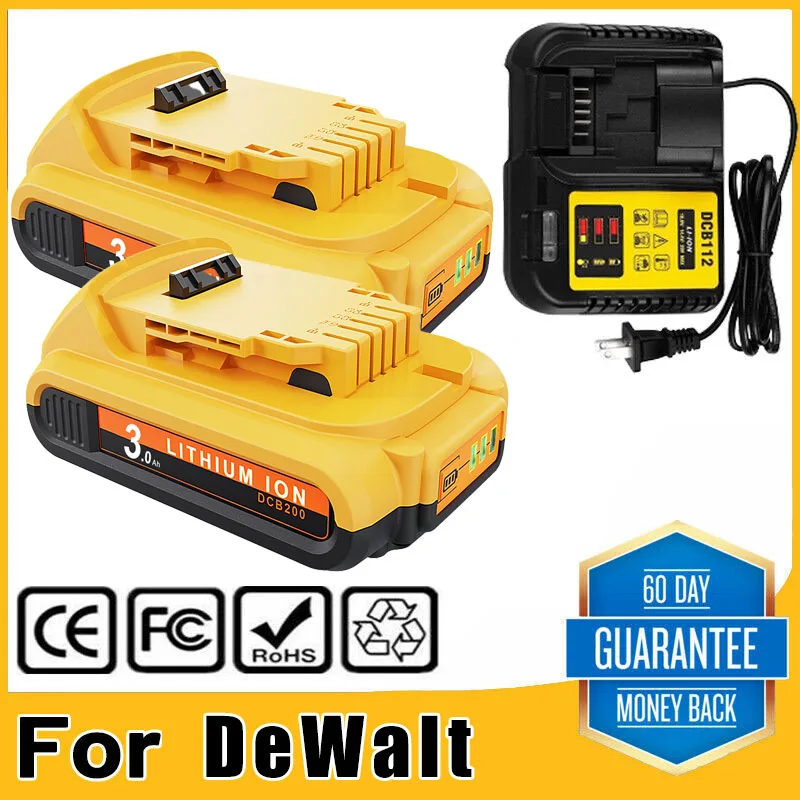 Batterie pour DEWALT DC725KA perceuse visseuse 3000mAh 18V