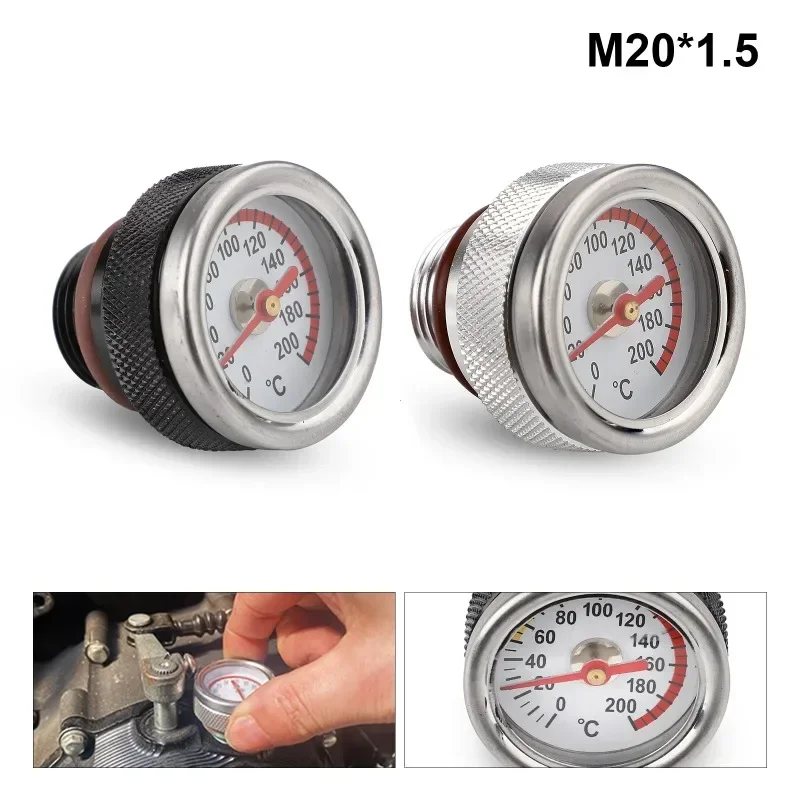 M20x1.5 Motorbike Oil Gauge Oil Temperature Gauge Engine Temperature Accessories Haojue TR300 / Harley-davidson X350 motorcycle oil gauge