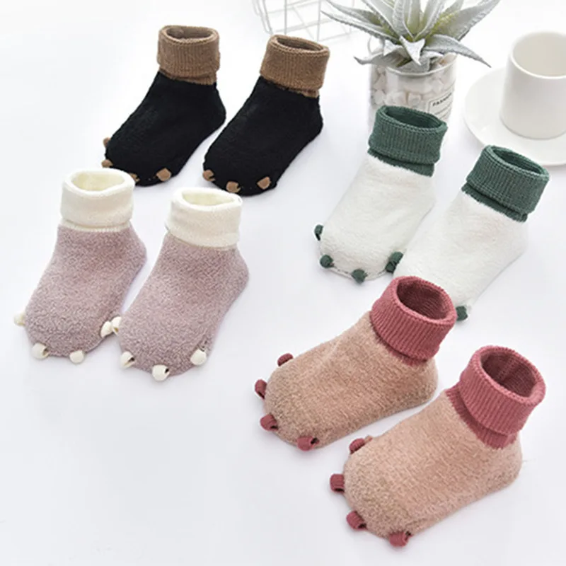 

Spring Fall Baby Baby Socks Wool Hosiery Claw Hosiery Non-slip Adhesive Floor Socks Baby Socks Baby Girl Socks Baby Boy