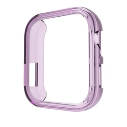 Premium TPU Anti-Scratch Protective Bumper Soft Silicone Case for Huawei WatchFit3 (Purple color)