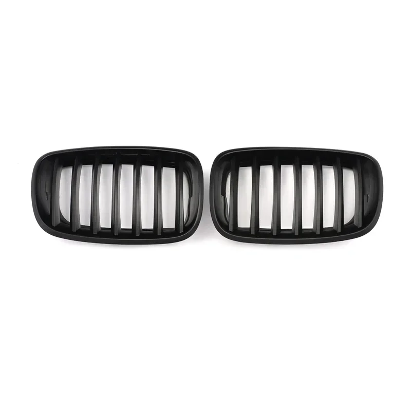 Car Front Hood Grill Kidney Grilles Racing Grill Auto Accessories Pair For BMW X5 X6 E70 E71 2007-2013