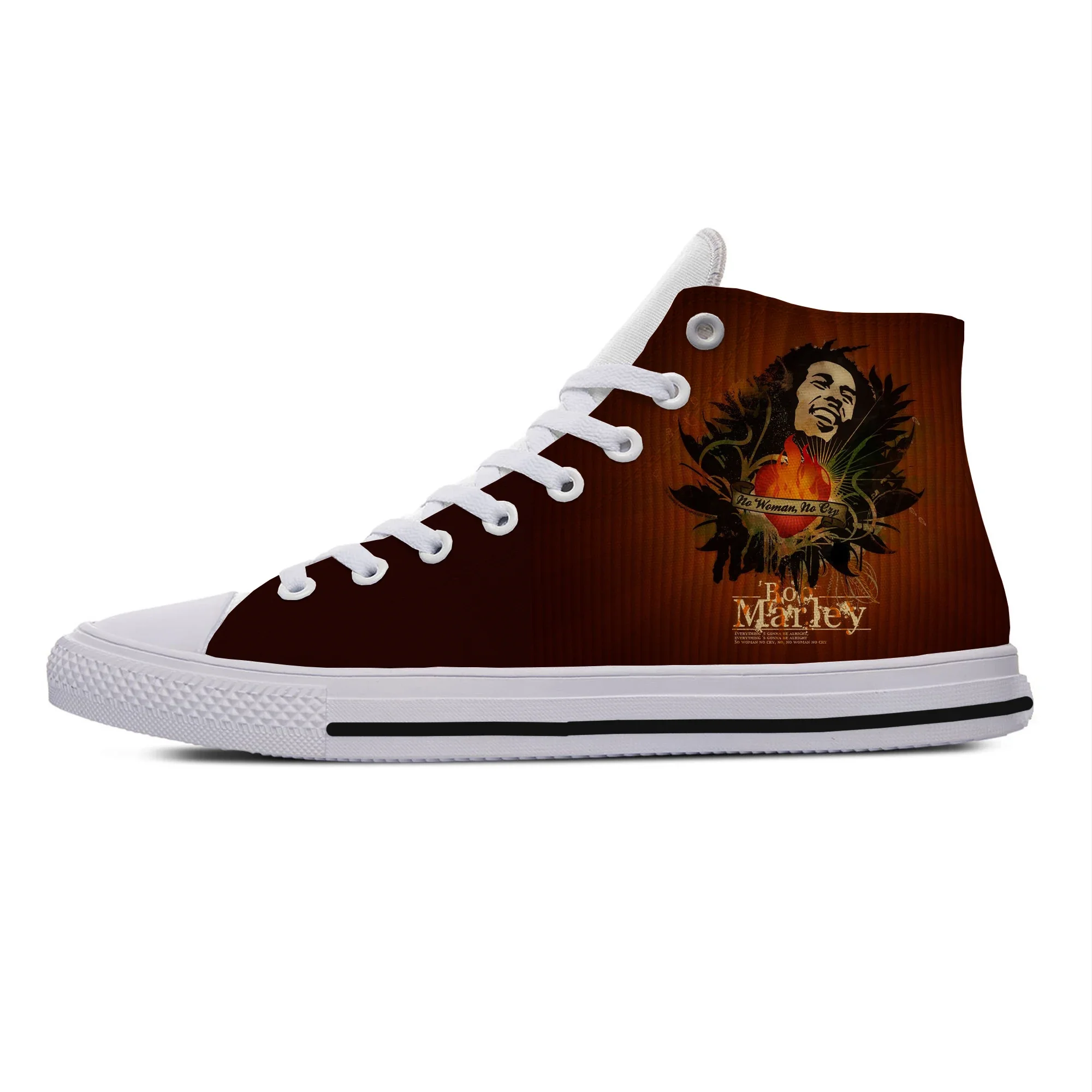Hot Summer Cool Get Up Stand Up Bob Marley High Top Latest Canvas Shoes Men Women Casual Sneakers Classic Board Shoes
