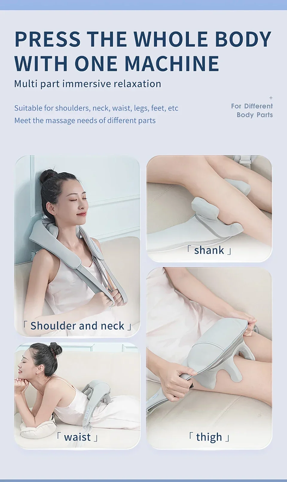 Multifunctional Massage Shawl, Cervical Spine And Back Massager, Heating And Kneading Trapezius Muscle Charging Back Buckle Type