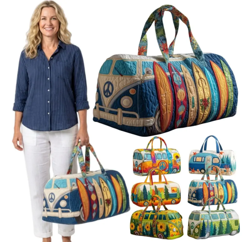 Borsa da Viaggio Trapuntata 3D Trendy Grande Capacità - immagine 3
