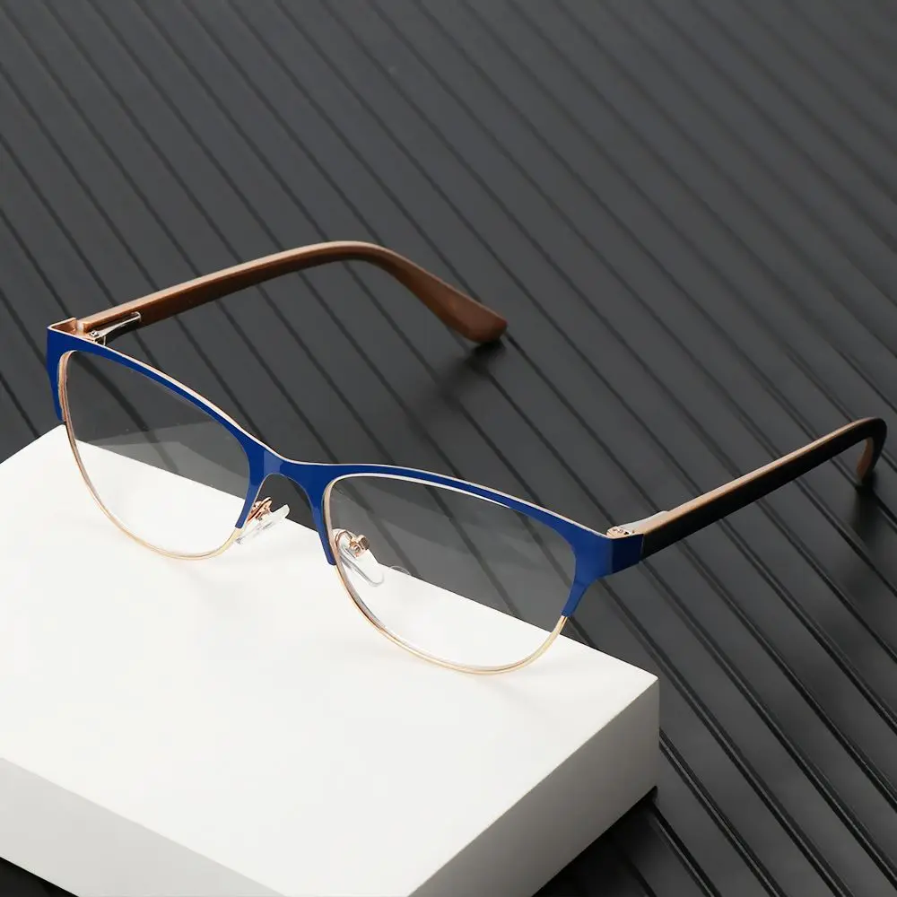 1PC Retro Half Frame Reading Glasses Unisex High-definition Hyperopia Eyewear Magnification Presbyopic Eyeglasses +1.0~+3.5 3
