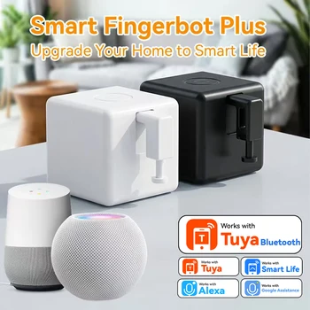Fingerbot Plus Robot Bluetooth Intelligente per Premere Pulsanti, per Macchine da Caffè, PC e Casa, Controllo Vocale Alexa e Google per Smart Life Timer
