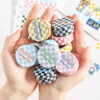 1pcs Checkerboard Masking Tape 15mm Multi Color Check Paper Washi Tape School Decoration Stickers for Diary Album A6996 2