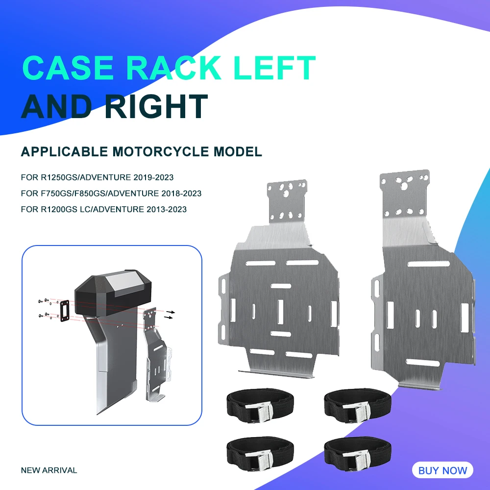 

For BMW R 1250 GS R1250GS ADV R1200GS F850GS F750GS Motorcycles Luggage Side Cases Bracket Suitcase Rack Aluminum box Expansion