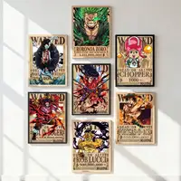 ⁦ملصقات جدارية (بوستر) لملصقات المطلوبين من أنمي "ون بيس" One Piece⁩ - الصورة ⁦5⁩