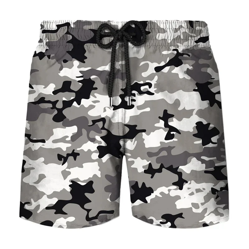 

Camouflage 3d Print Beach Shorts Men Summer Surfing Board Shorts Boys Quick Dry Swimming Trunks Street Camo Sports Short Pants