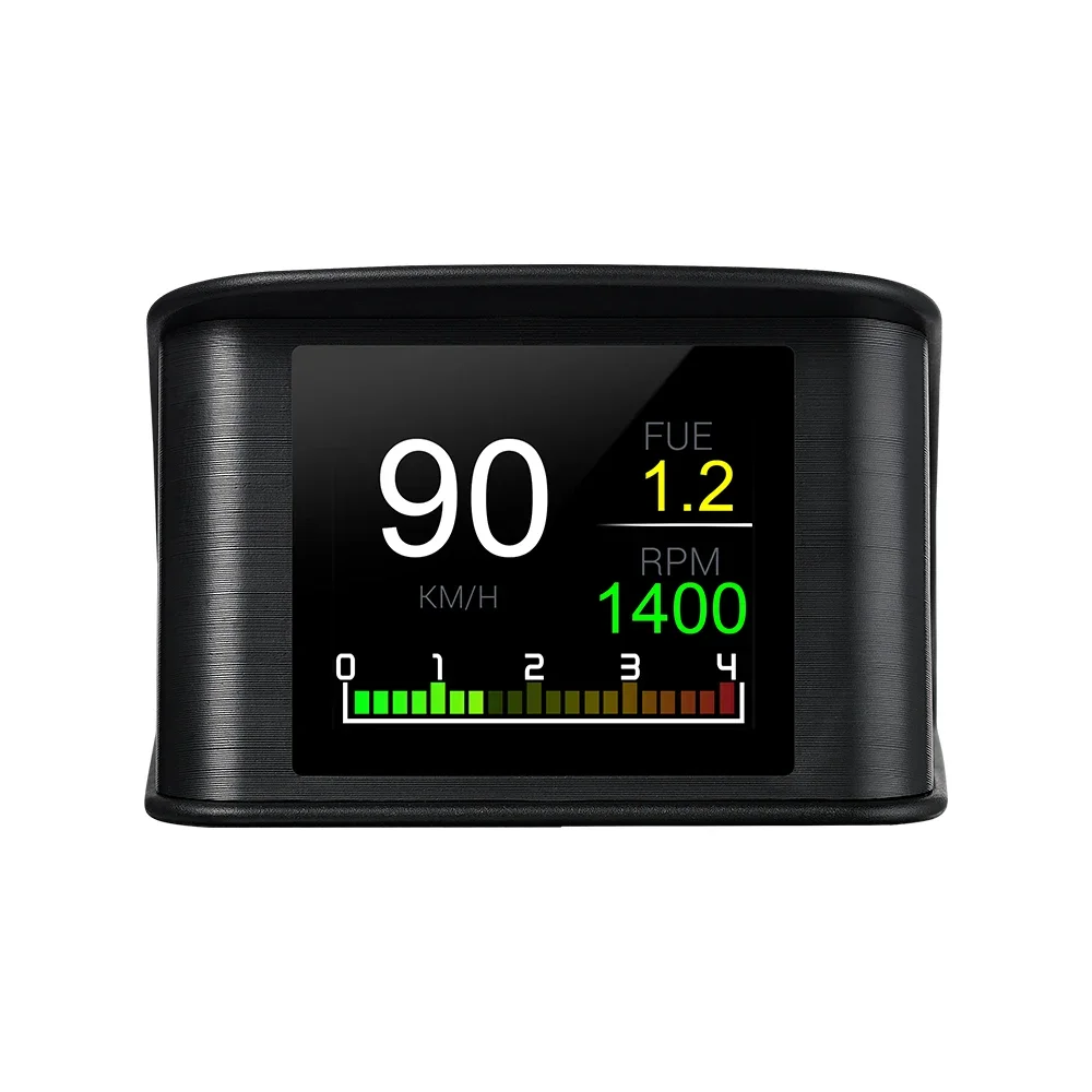 자동차 OBD 헤드업 디스플레이 스마트 디지털 계량기 속도 RPM 주행 시간 주행 거리, 수온 연료 소비 게이지