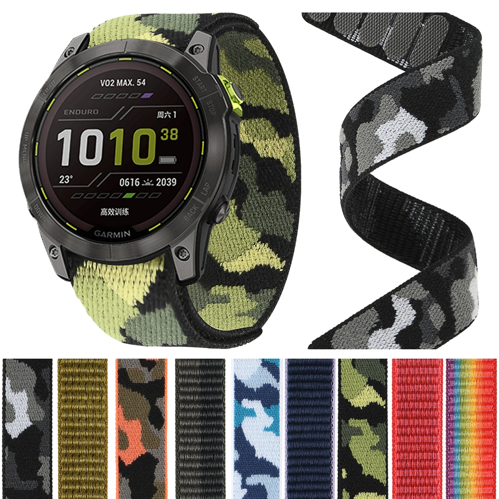 Nylon Hook & Loop Strap – Versatile Smartwatch Band Replacement