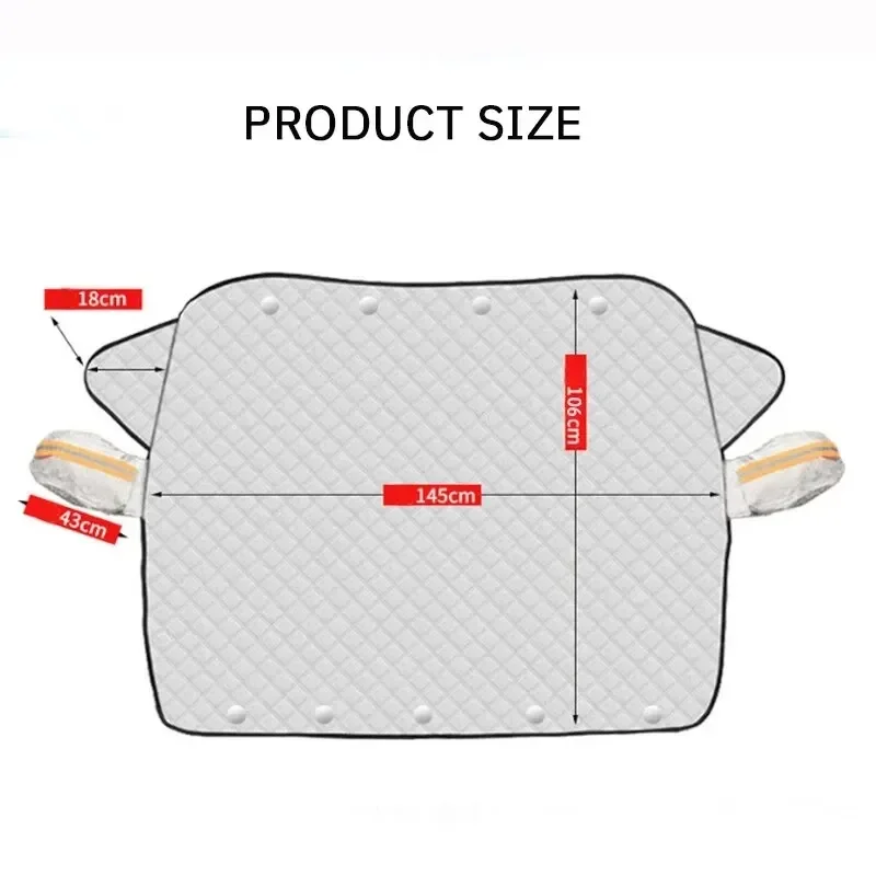 Magnetic Car Snow Shield Frost Prevention Windshield Cover