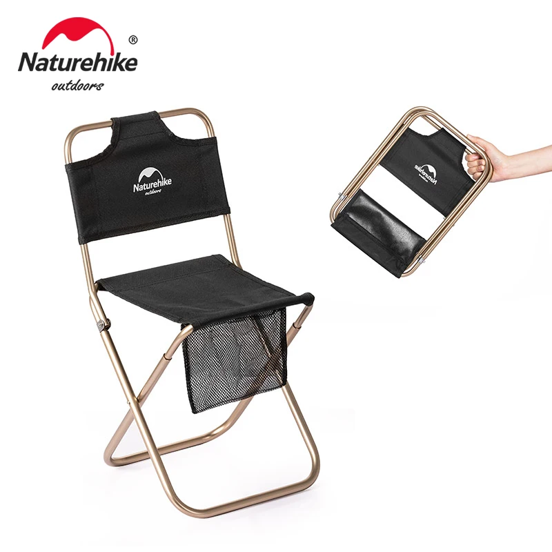 Naturehike Outdoor Beach Chair Ultralight Portable Camping Chairs Folding With Mesh Bag Relax Chair Picnic Hiking Fishing