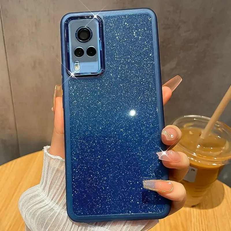 Capa de silicone macio brilhante para Vivo V29E V29 Y78 Y36 Y02 Y16 Y35 Y51 Y31 Y22 Y21 S Y33s Y53s_voghion.com