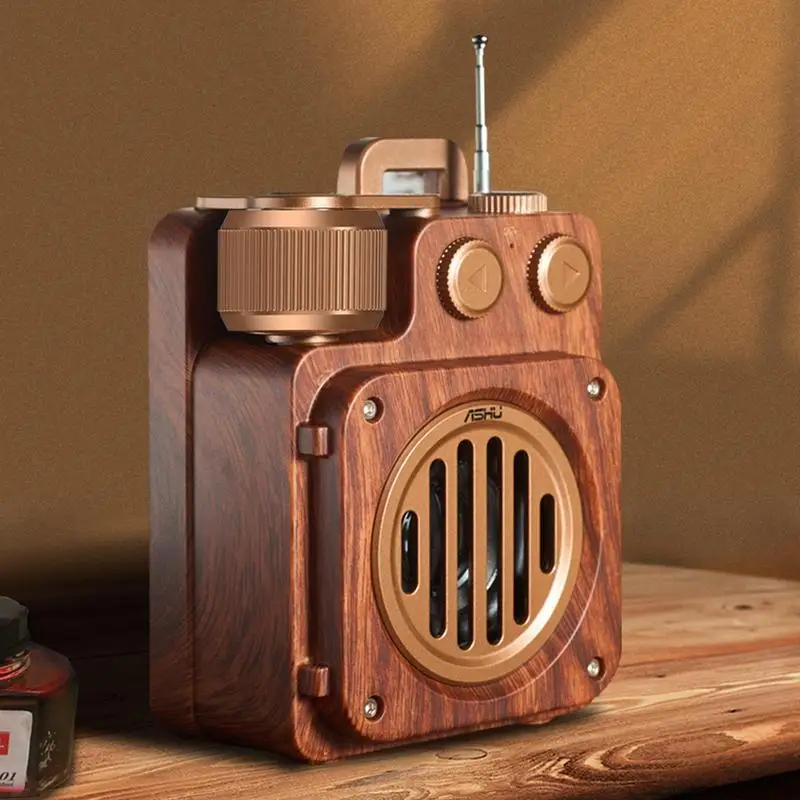 Classic Retro Radio Portable Wireless Speaker For Home Office Decor