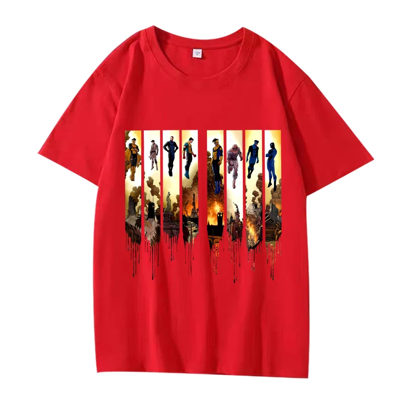 Invincible War Comic Art Classic Oversized Unisex T-Shirt - 100% Cotton, Short Sleeve Summer Collection