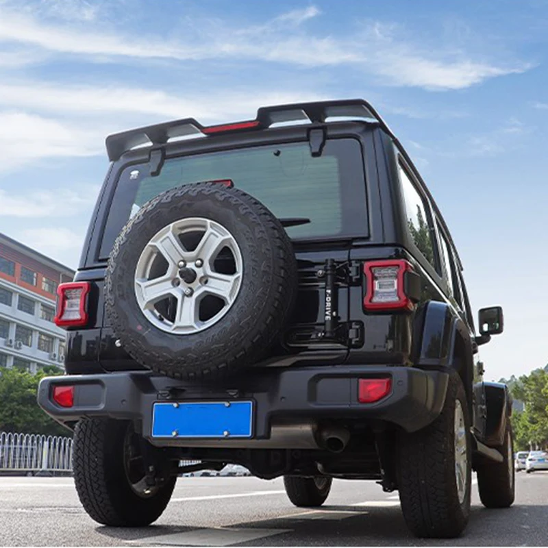 Alerón Trasero Jeep Wrangler JK/JL 2007-2023 - Con Luces LED - ABS - Negro