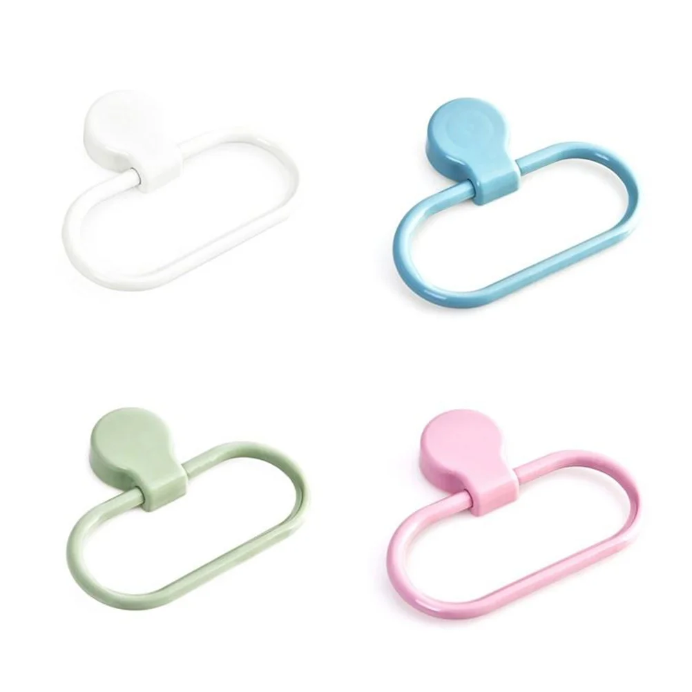

Towel Holder Ring Bathroom No Dilling Plastic Towel Rack Wall Mounted Hand Towel Storage Rack Towel Organizer Kitchen Bathroom