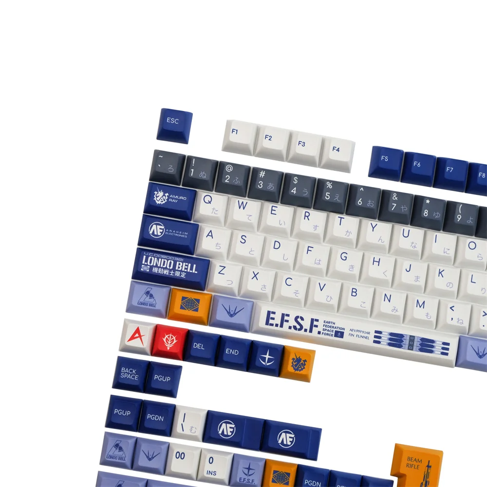 Anime Original Guerreiro Pbt Keycap 139 Chaves Kca Perfil Cereja Similar Mais Gatilho Rápido Dye-subbed Teclado Mecânico - Imagem 6