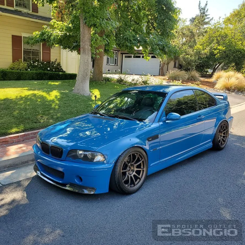 Auto Heckspoiler Flügel Für BMW E46 Coupe Limousine M3 2 Tür 1998 bis 2006, ABS Material Spoiler Primer und Lack Stamm Flügel – Detail 1