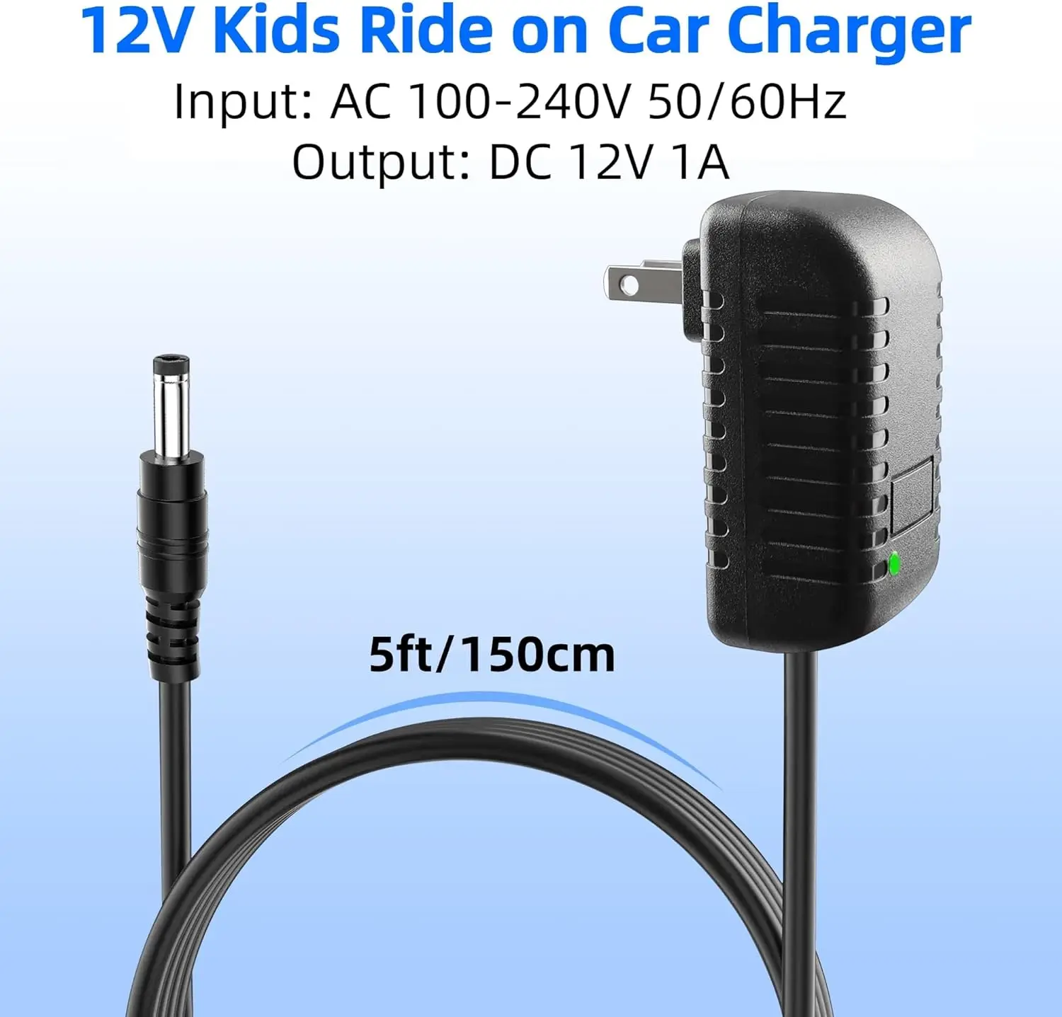 Universal 12V 1A Electric Scooter Charger & Power Supply Adapter