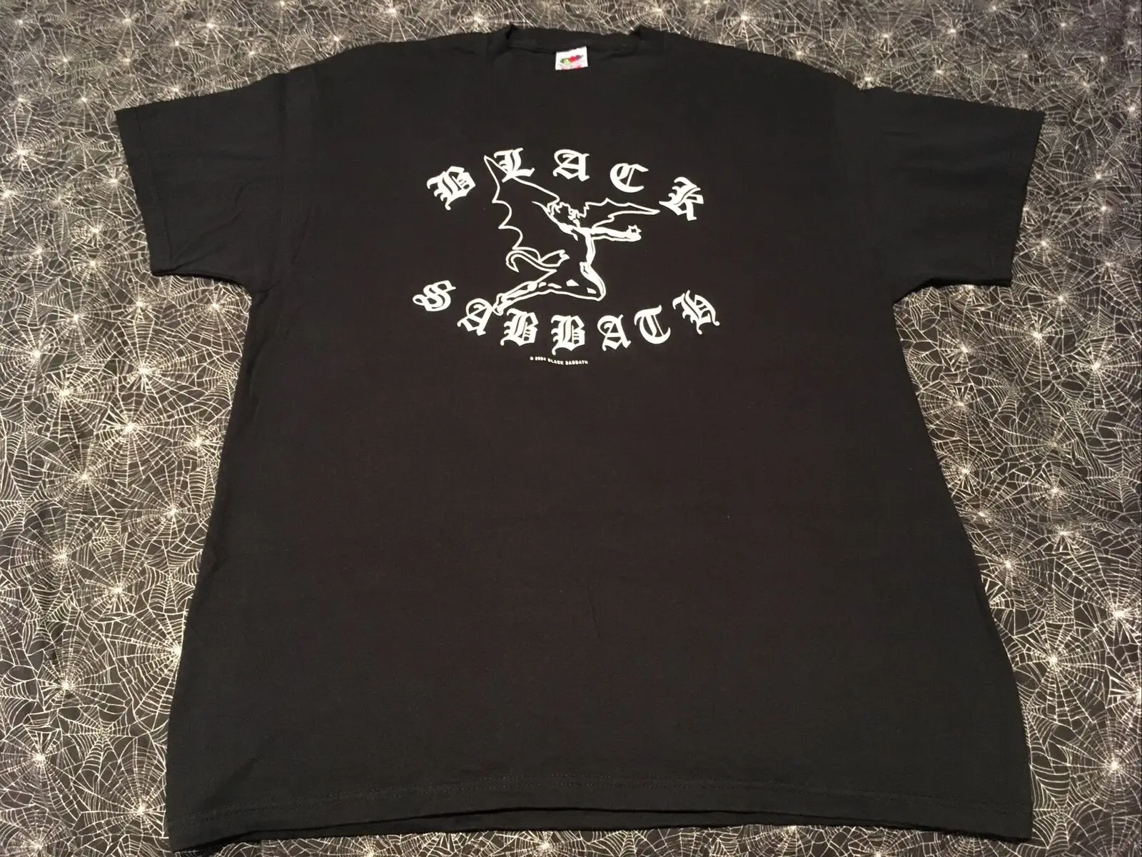 

Черная футболка Sabbath, размер XL, 2-сторонний логотип дьявола