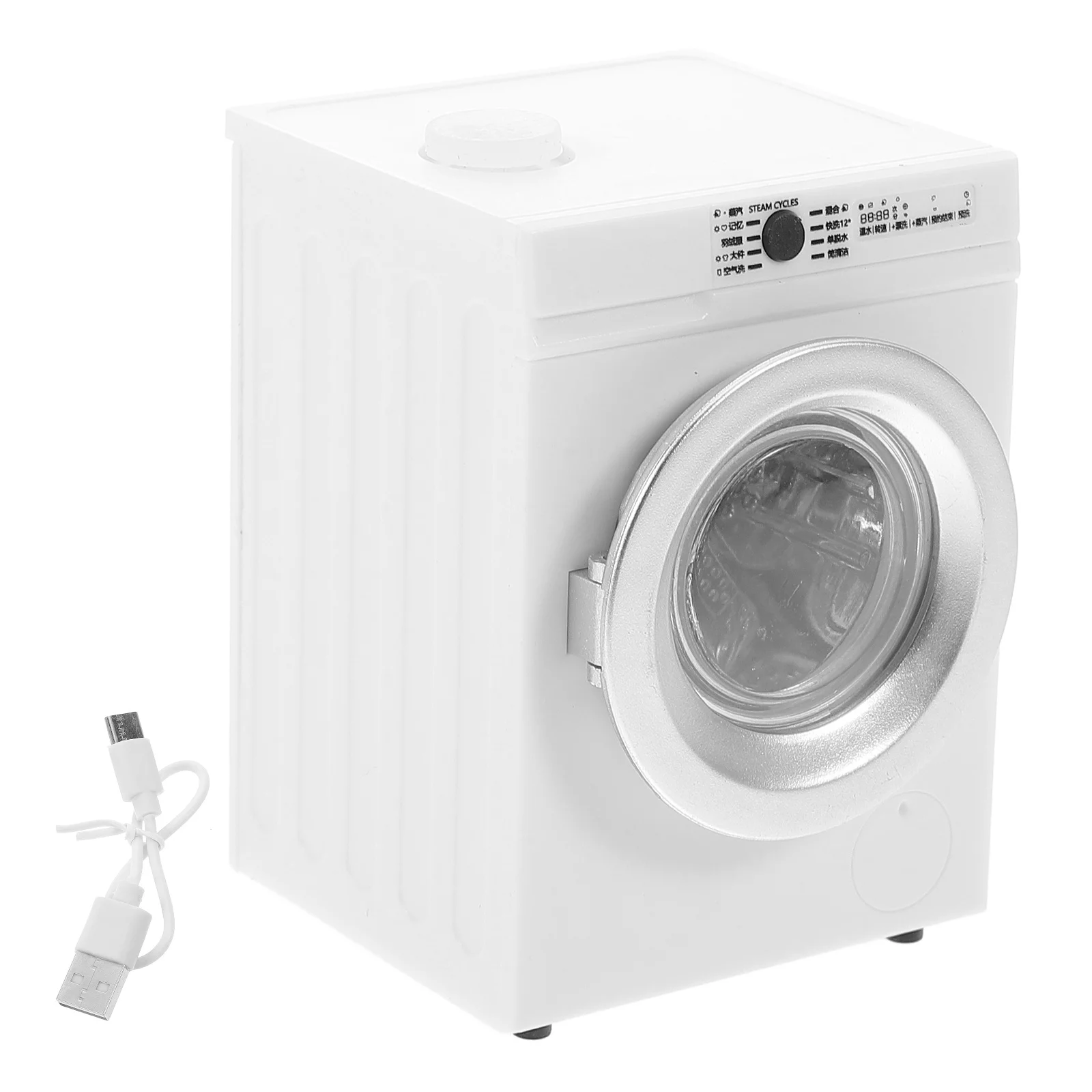 Portable Washer Washing Machine Model Toy Tiny Dollhouse White Mini Appliance Office