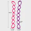 7 Ring Stretch Resistance Band Leg Hand Yoga Stretch Band Stretcher Arm Exerciser Silicone Fitness Workout Physical Therapy Band 6