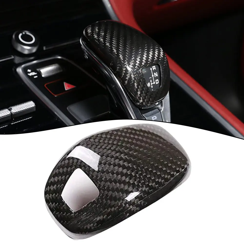 

Real Carbon Fiber Gear Shift Knob Console Head Cover For Porsche Panamera 971