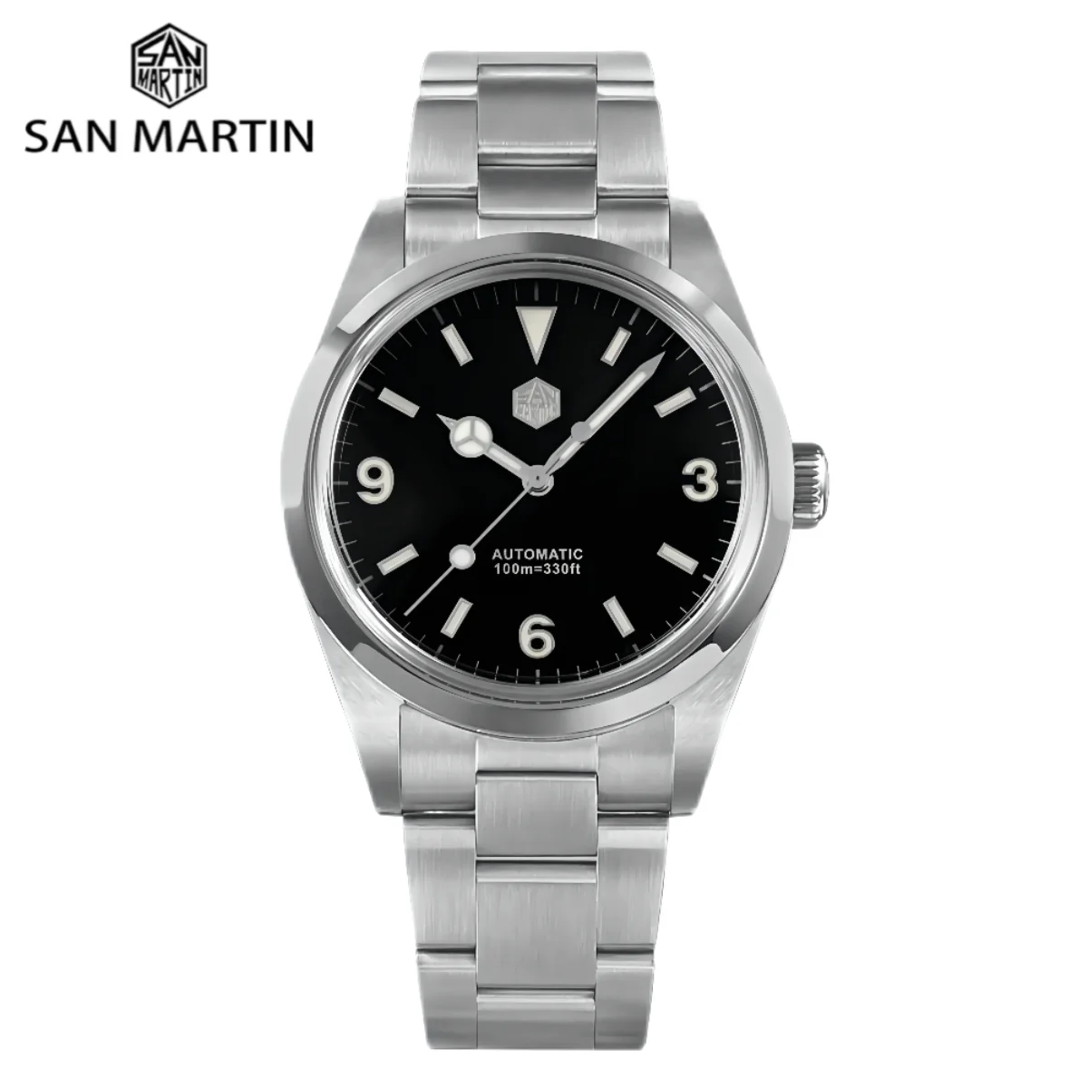 Orologio Uomo San Martin Meccanico Automatico 39Mm 369 Esplora Orologi Impermeabili Lusso Zaffiro Lume Relogio Masculino Sn0020-3