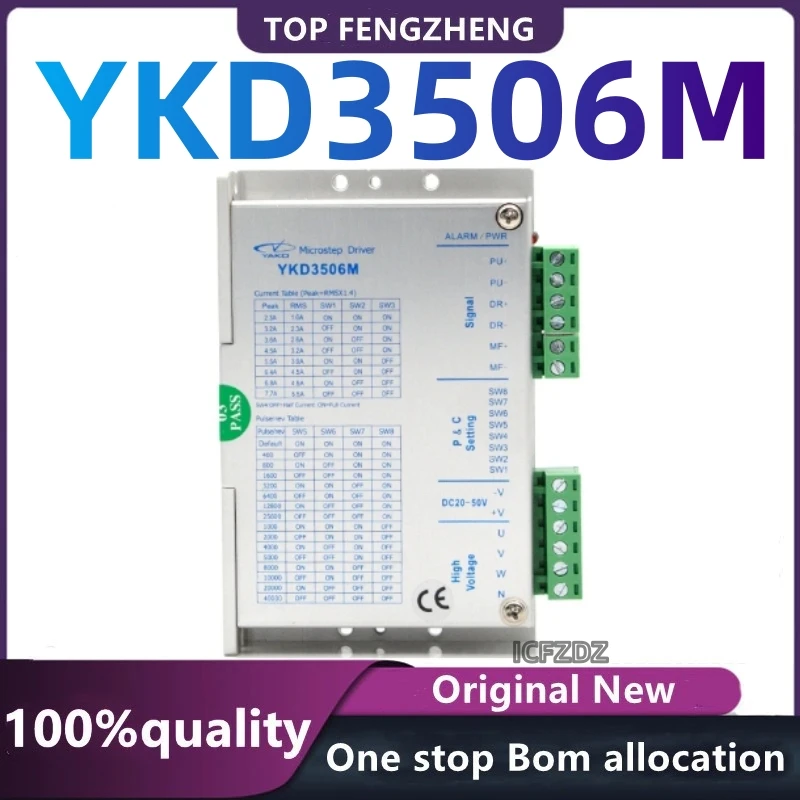 100% new original 3Phase Driver YKD3506M Input Voltage DC20V-50V 5.5A 200HZ Match Motor 57-86 use CNC Router