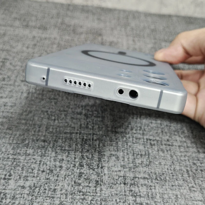 Shockproof Matte Clear Magnetic Soft TPU Slim Back Case - Anti-Fingerprint
