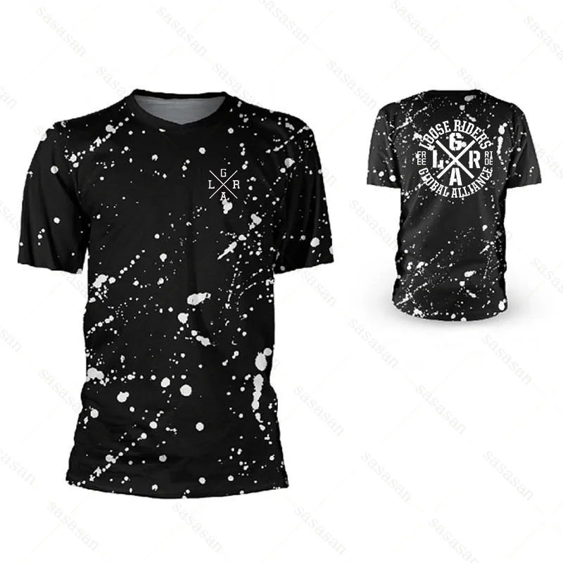 thumbnail image 1 of Camisetas de manga corta para motocross, camisetas holgadas para ciclistas, camisetas transpirables para bicicleta de montaña, DH, BMX, Enduro, sudaderas para hombre, 1 of 5