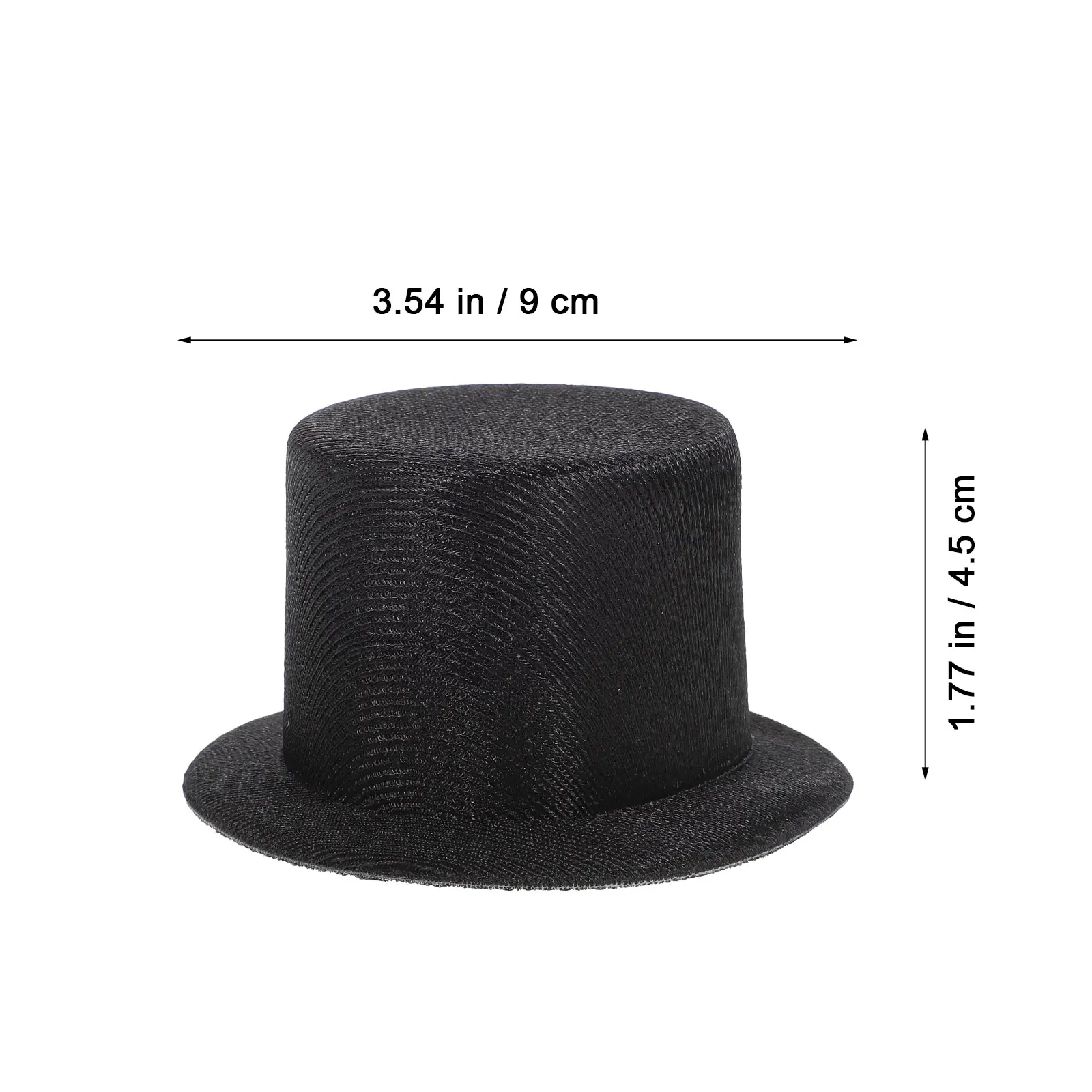 5pcs mini top hat snowman hats for crafts black fedora hats for
